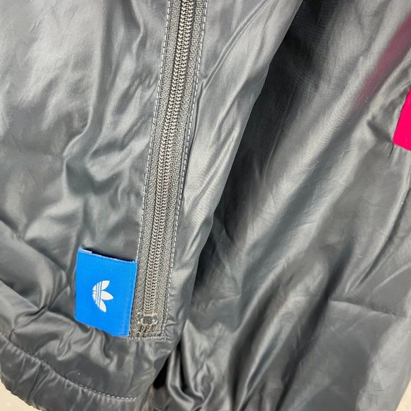 ADIDAS Two Tone Hot Pink Full Zip Up Track Jacket Size S - Picture 5 of 6